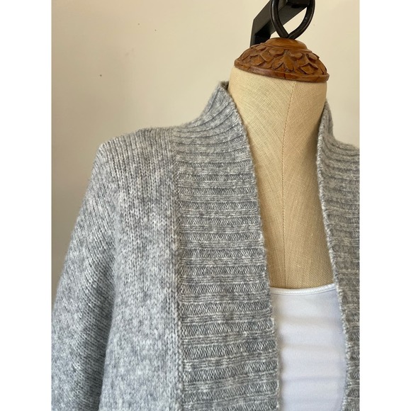 Aerie womens grey open front long cardigan size L/XL - Picture 2 of 8
